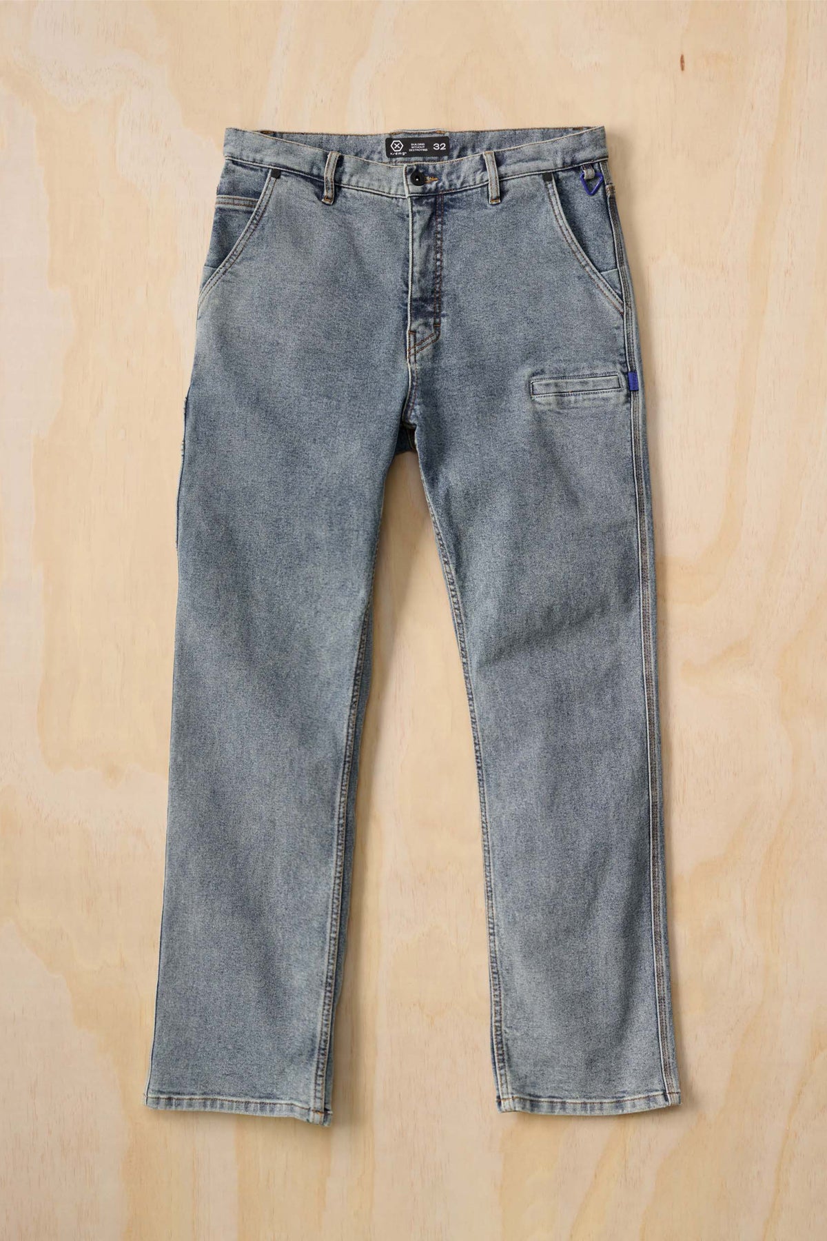 HI FI FNK】Poy Coating Denim Pants