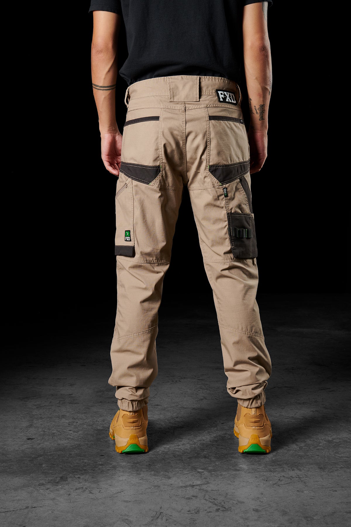 Khaki Insulated Construction Pants Wrangler Riggs Flannel-Lined