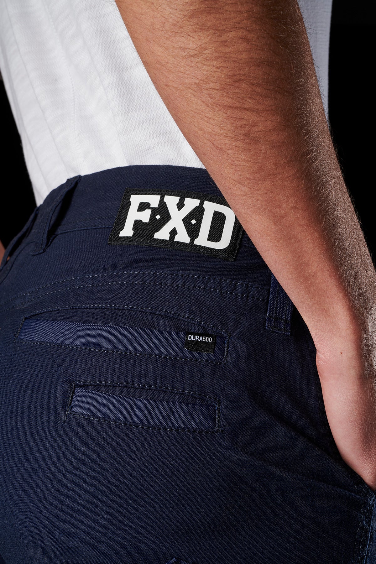FXD - WP-4W Women's Cuffed Work Pants - Khaki - Hip Pocket Mornington