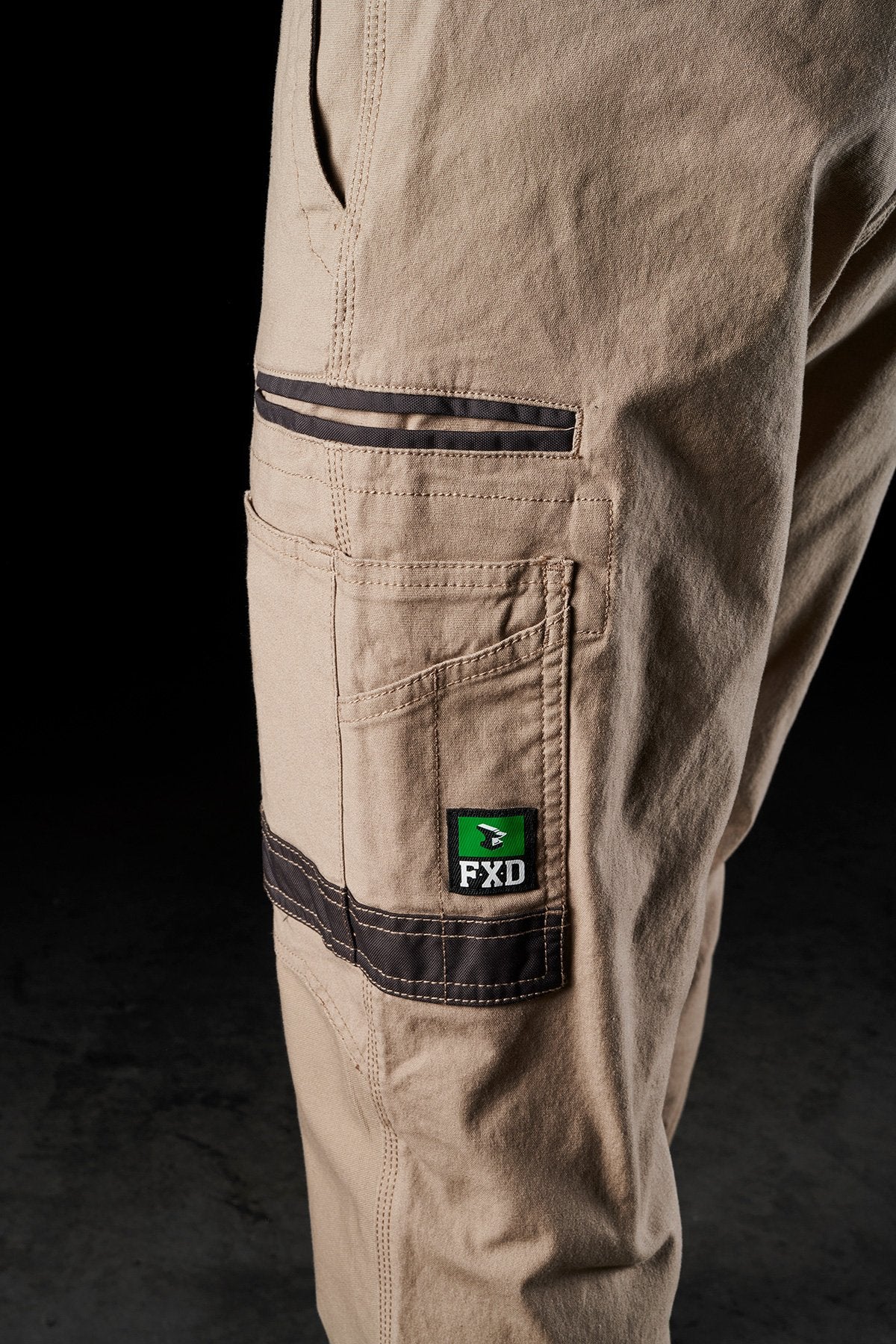 FXD Mens Taped Stretch Cuffed Work Pants - WP-4T